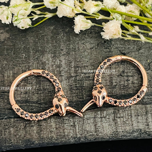 CZ Diamond Snake Septum Nose Ring