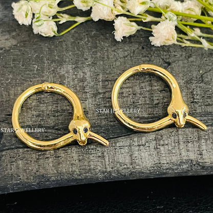925 Sterling Silver Snake Daith Clicker Piercing