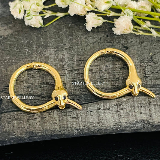 925 Sterling Silver Snake Daith Clicker Piercing