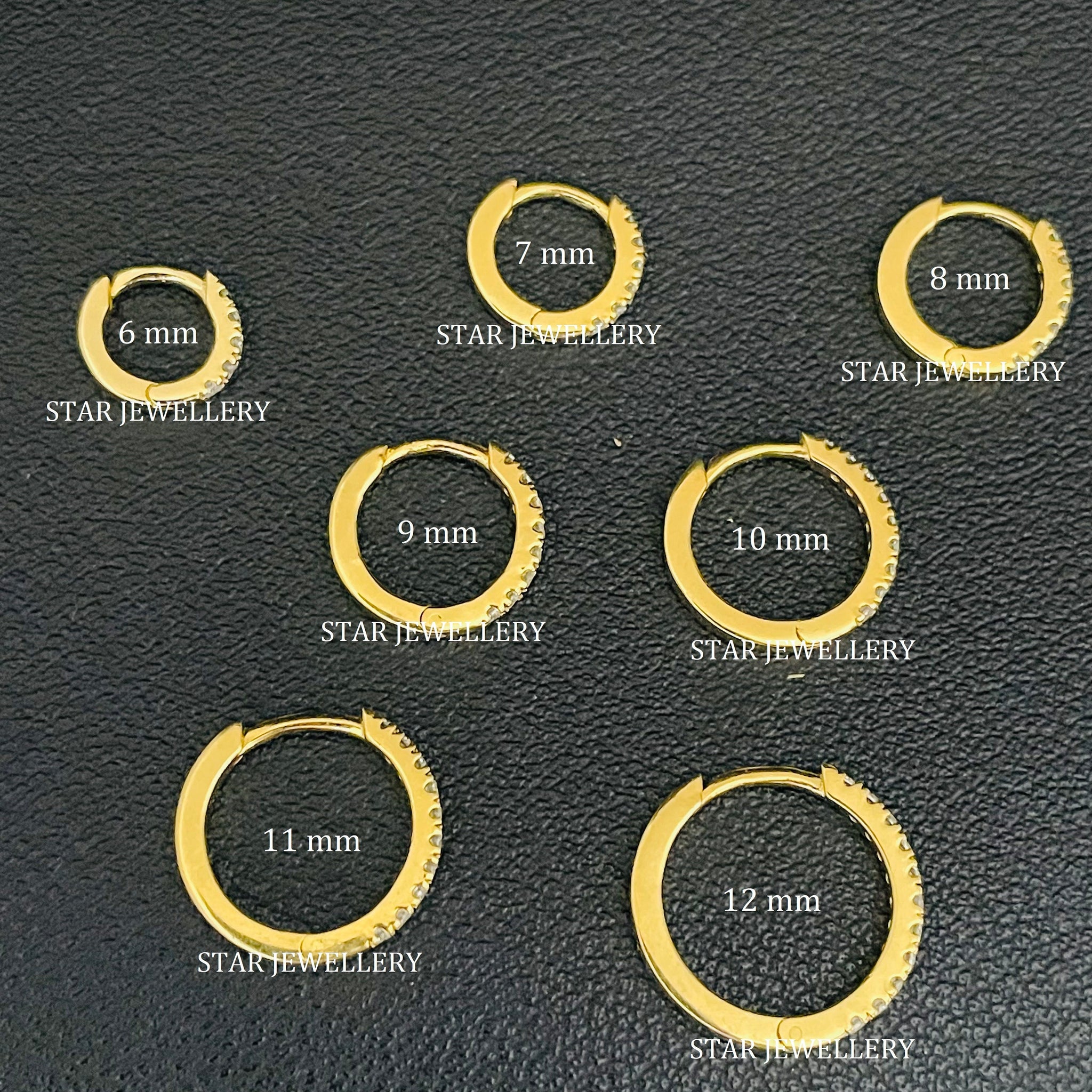 Natural Black Diamond Clicker Hoop Ring