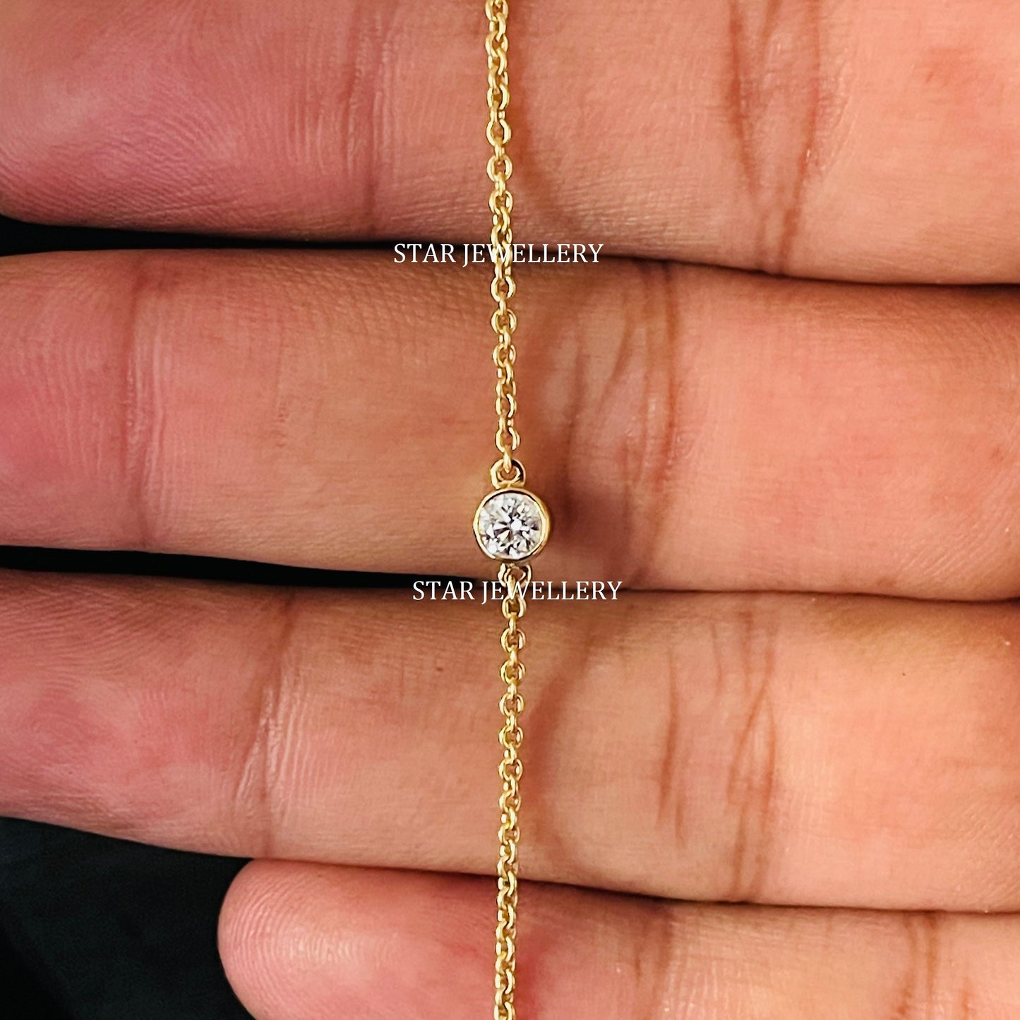 0.25 Ct Lab Grown Diamond Solitaire Bracelet for her