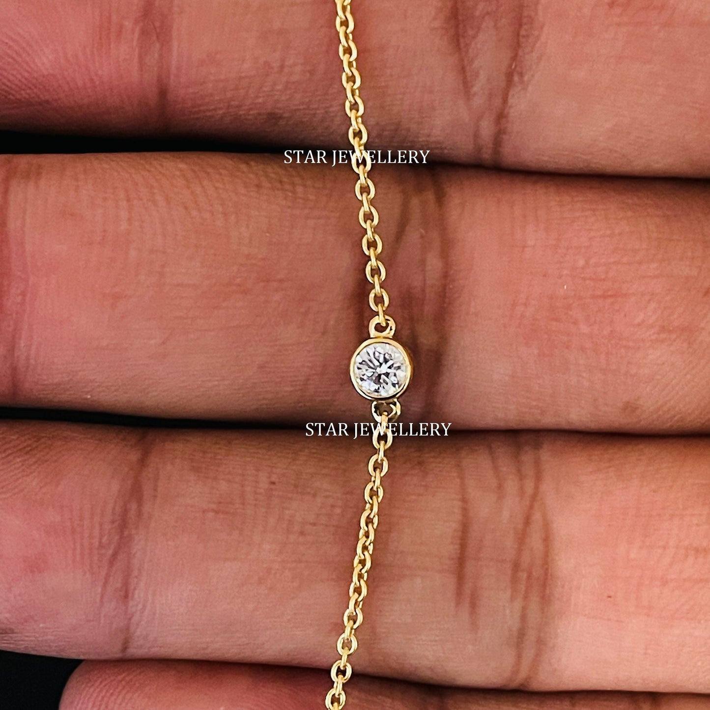 0.25 Ct Lab Grown Diamond Solitaire Bracelet for her