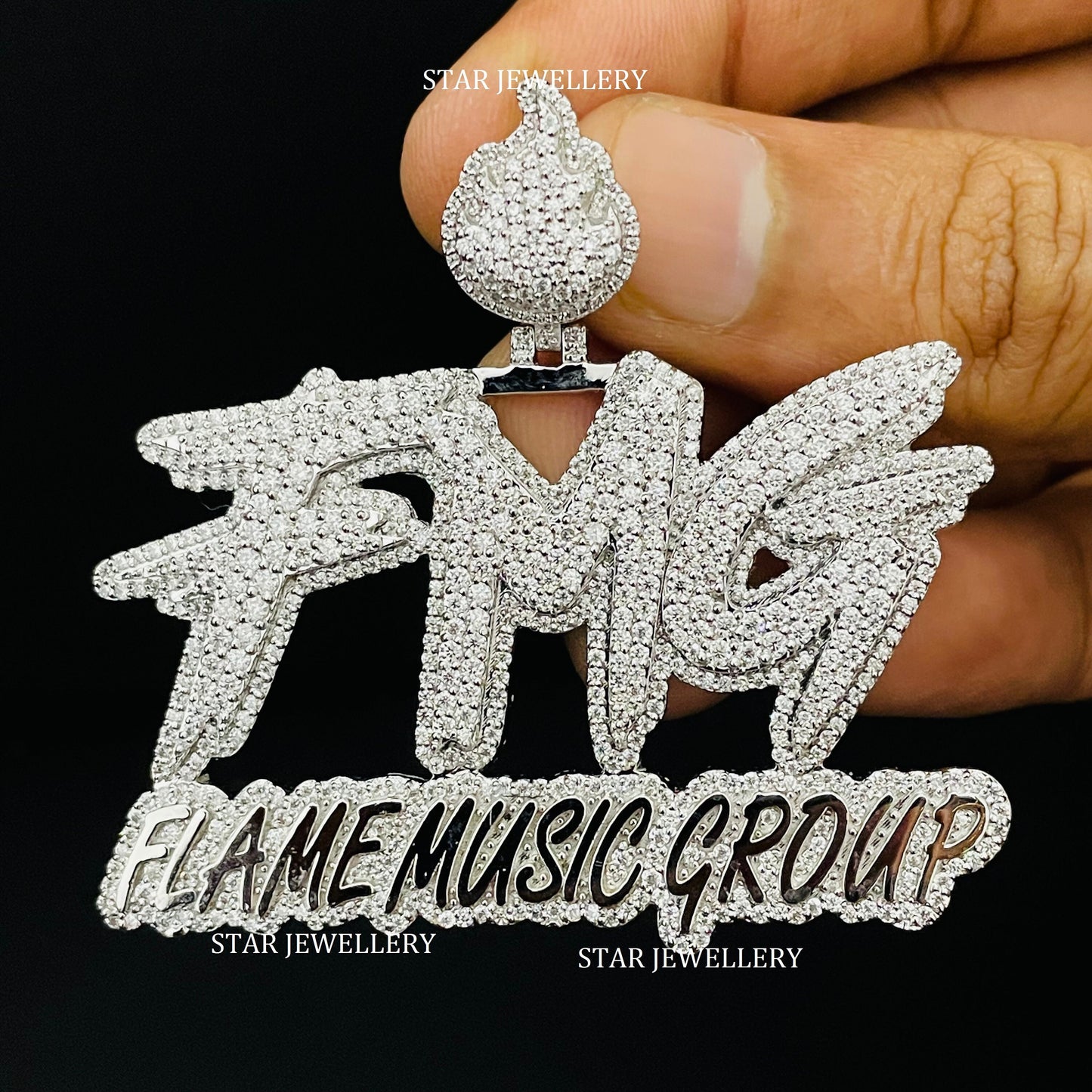 Custom Moissanite Hip Hop Icedout Pendant