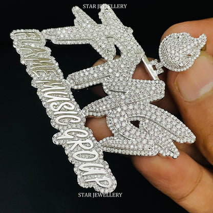 Custom Moissanite Hip Hop Icedout Pendant