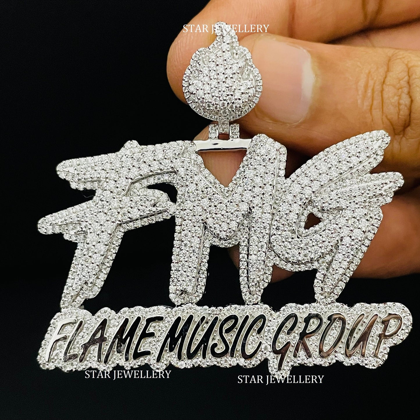 Custom Moissanite Hip Hop Icedout Pendant