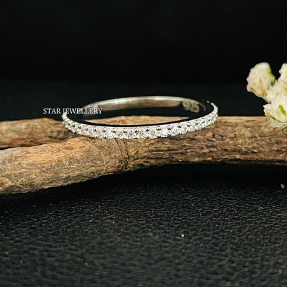 Diamond Eternity Thin Wedding Band