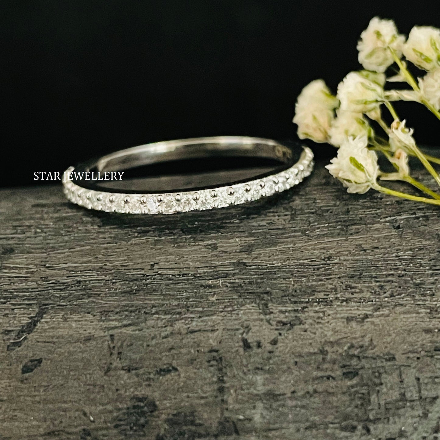 Diamond Eternity Thin Wedding Band