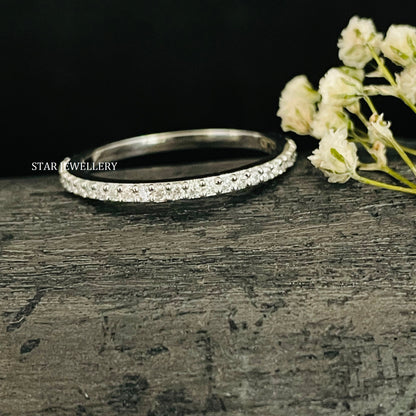 Diamond Eternity Thin Wedding Band