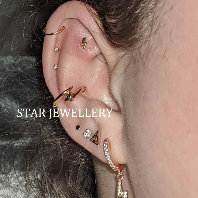 Gold Snake Nose & Ear Piercing