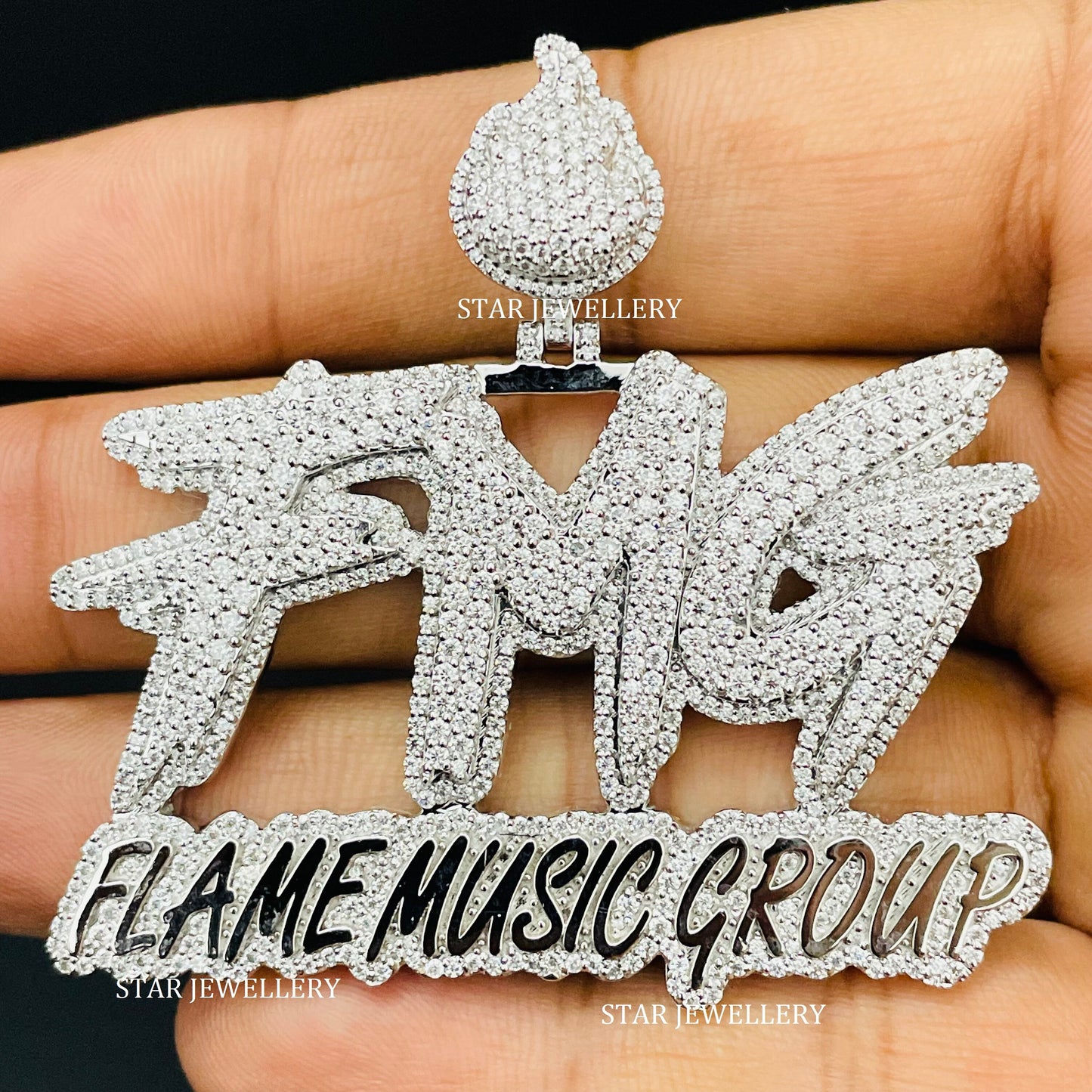 Custom Moissanite Hip Hop Icedout Pendant