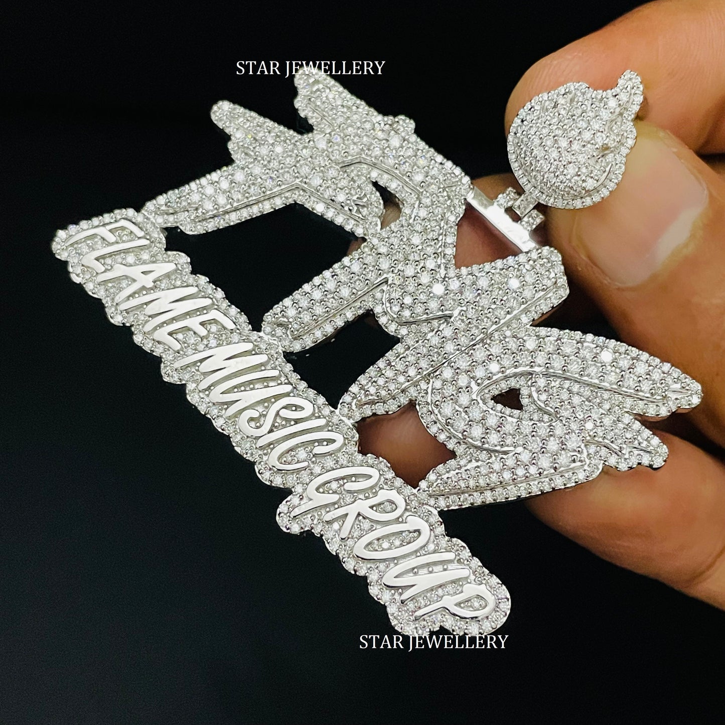Custom Moissanite Hip Hop Icedout Pendant