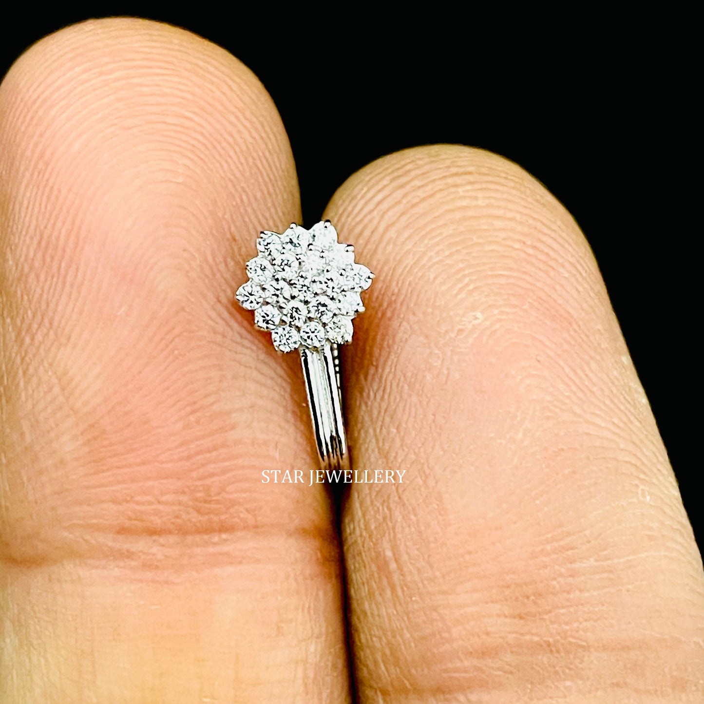 Diamond Nose Clip on No Piercing Ear Cuff