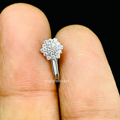 Diamond Nose Clip on No Piercing Ear Cuff
