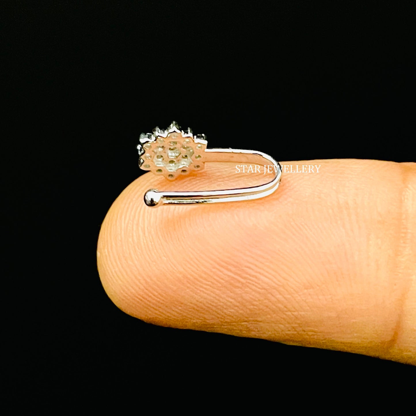 Diamond Nose Clip on No Piercing Ear Cuff