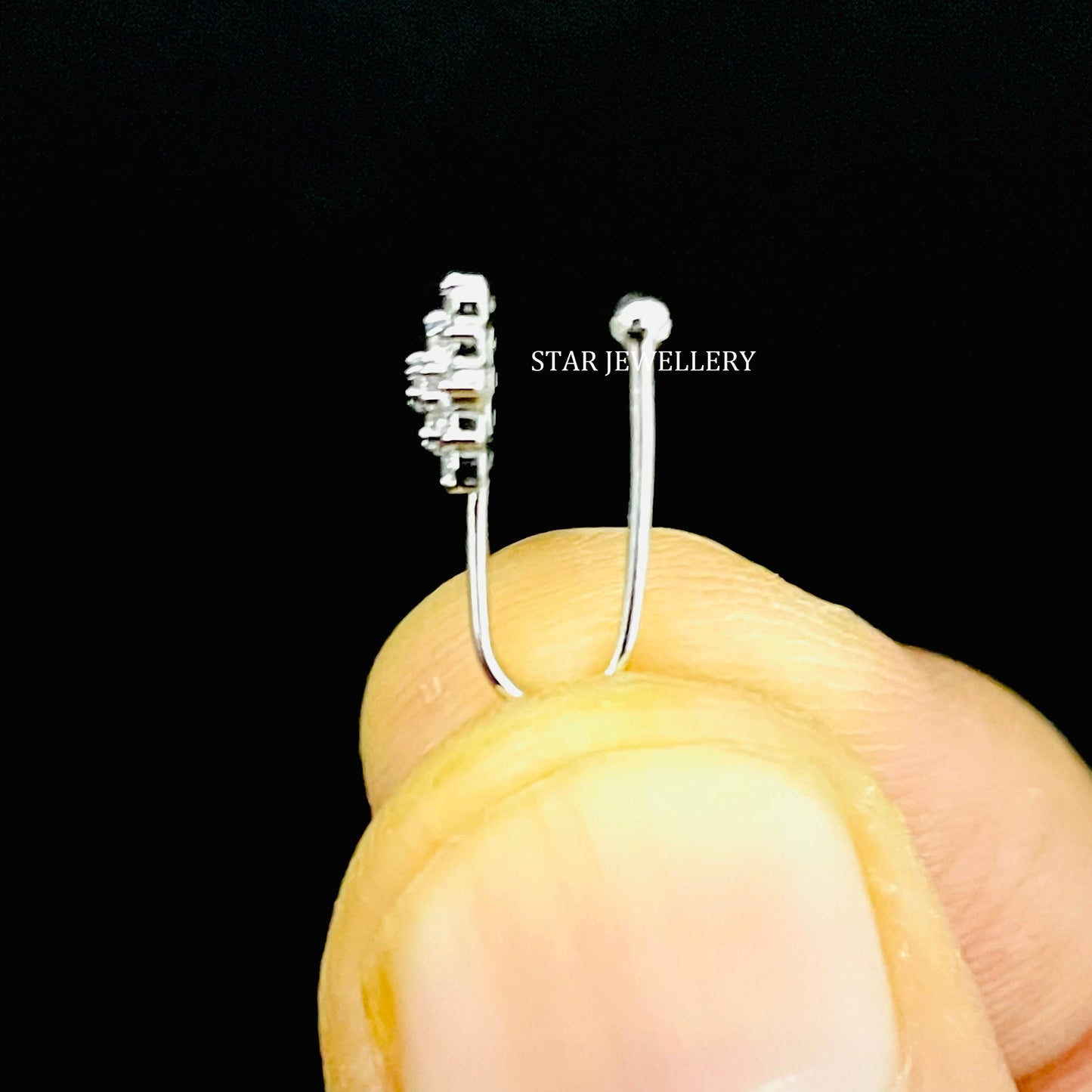 Diamond Nose Clip on No Piercing Ear Cuff