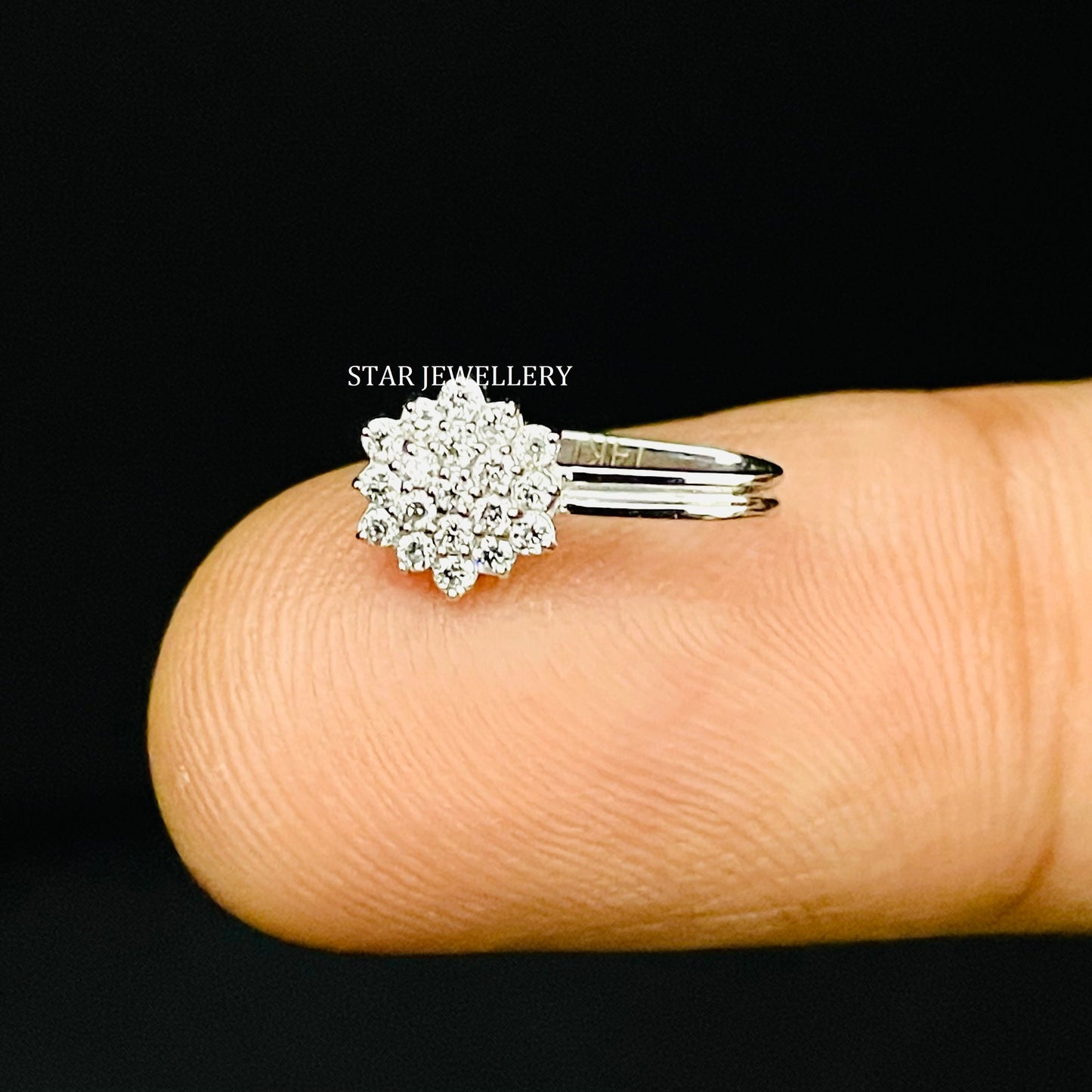 Diamond Nose Clip on No Piercing Ear Cuff