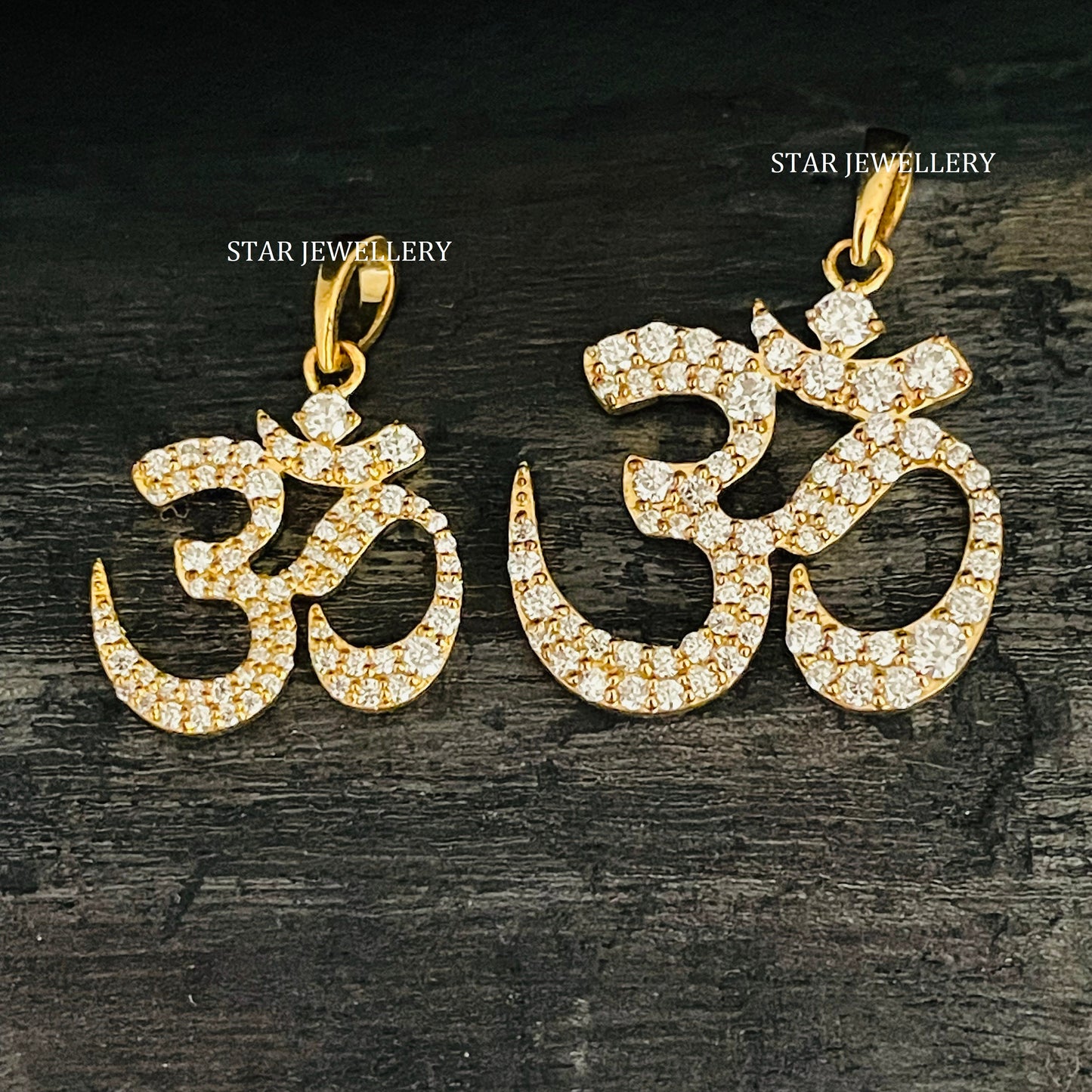 Solid Gold OM Yoga Pendant
