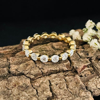Brilliant Cut Lab Grown Diamond Eternity Wedding Ring