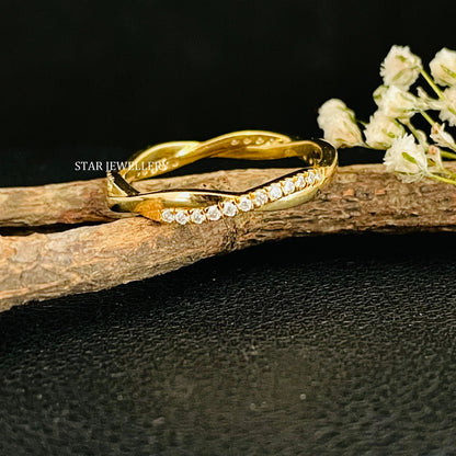 Diamond Twist Ring