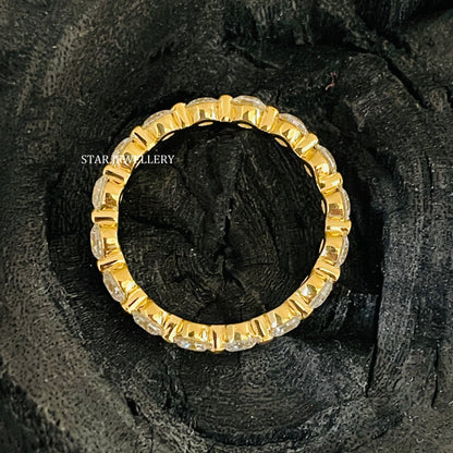 Brilliant Cut Lab Grown Diamond Eternity Wedding Ring