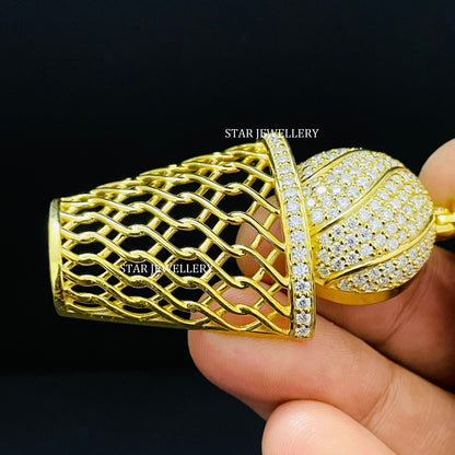 VVS Moissanite Basket Ball Pendant for him