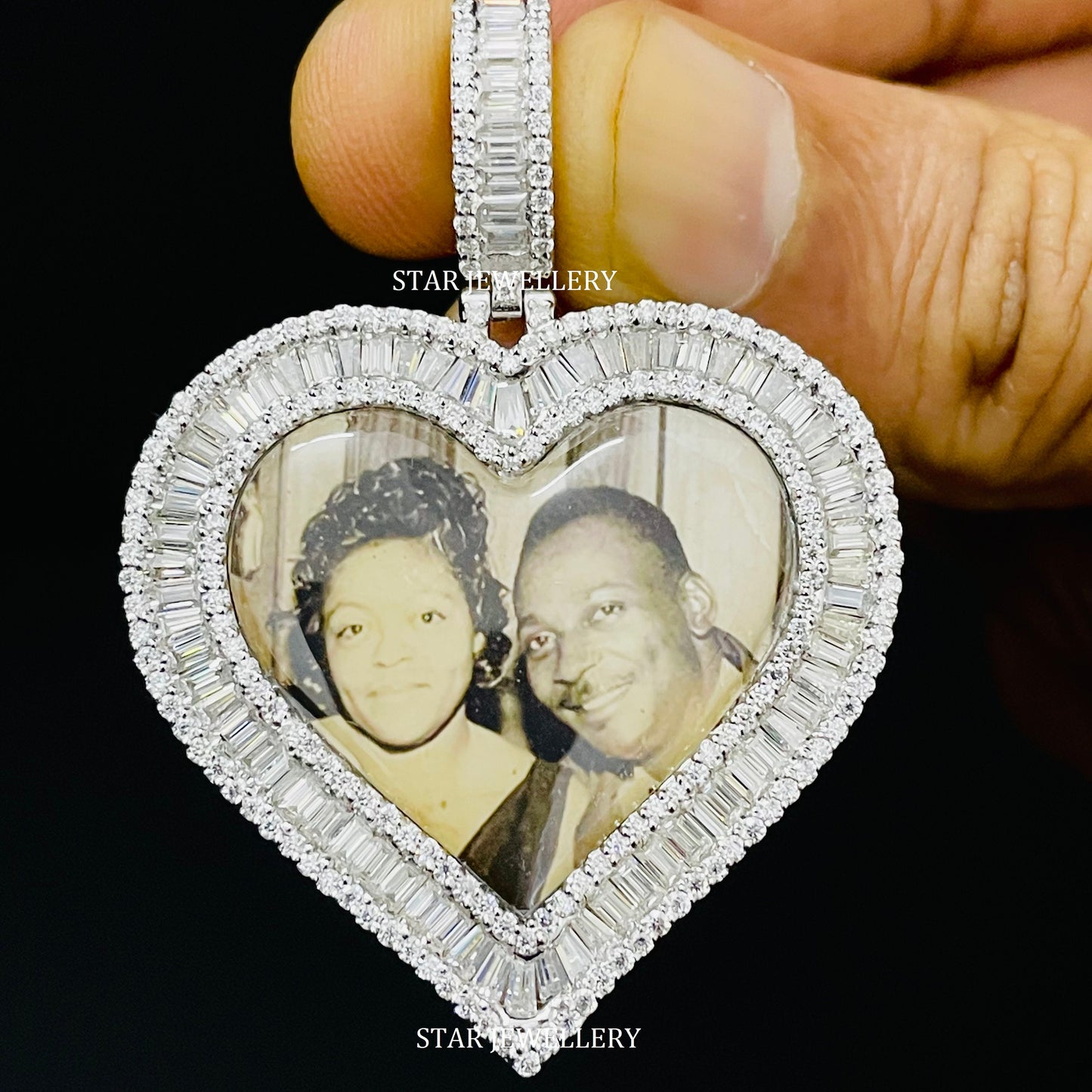 Heart Shape Custom Memory Pendant with Picture