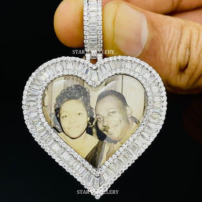 Heart Shape Custom Memory Pendant with Picture