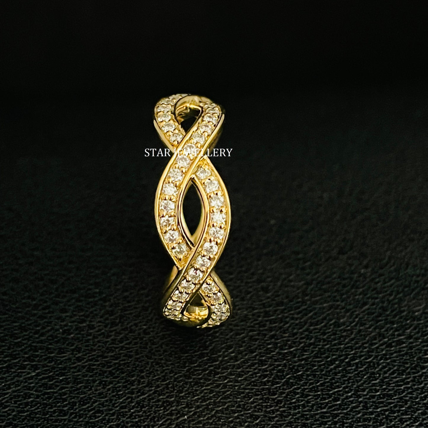 Natural Diamond Infinity Eternity Wedding Ring