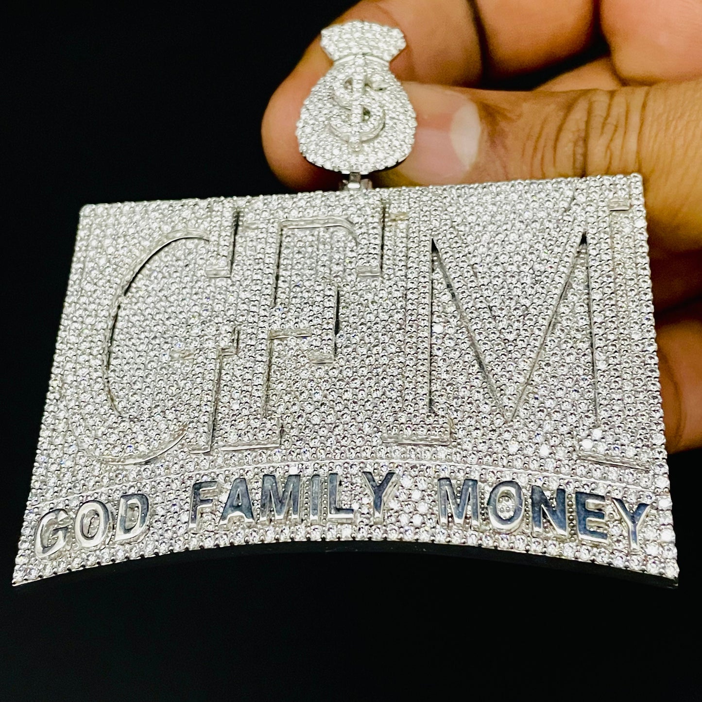 VVS Moissanite Custom Icedout Pendant