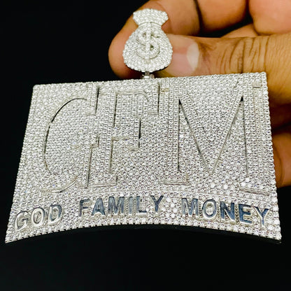 VVS Moissanite Custom Icedout Pendant