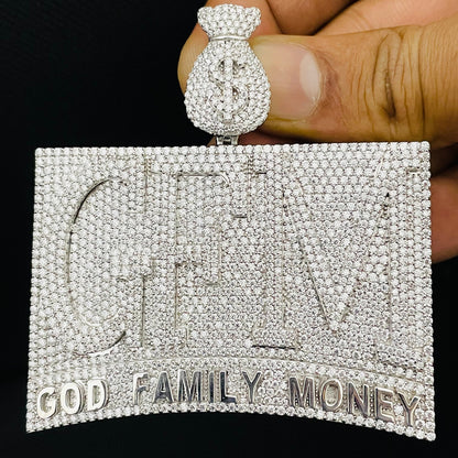 VVS Moissanite Custom Icedout Pendant