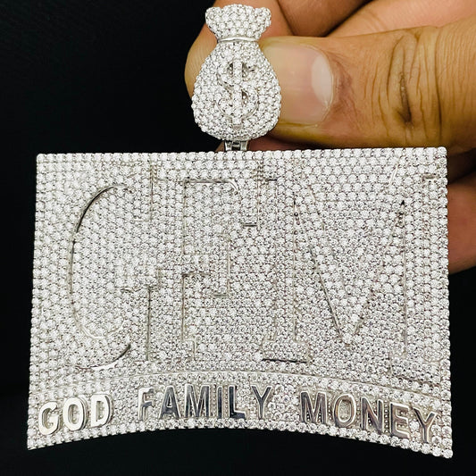 VVS Moissanite Custom Icedout Pendant