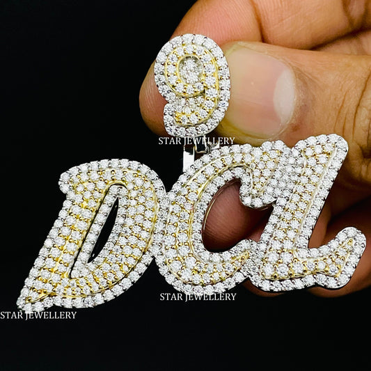 VVS Moissanite Custom Letter Pendant