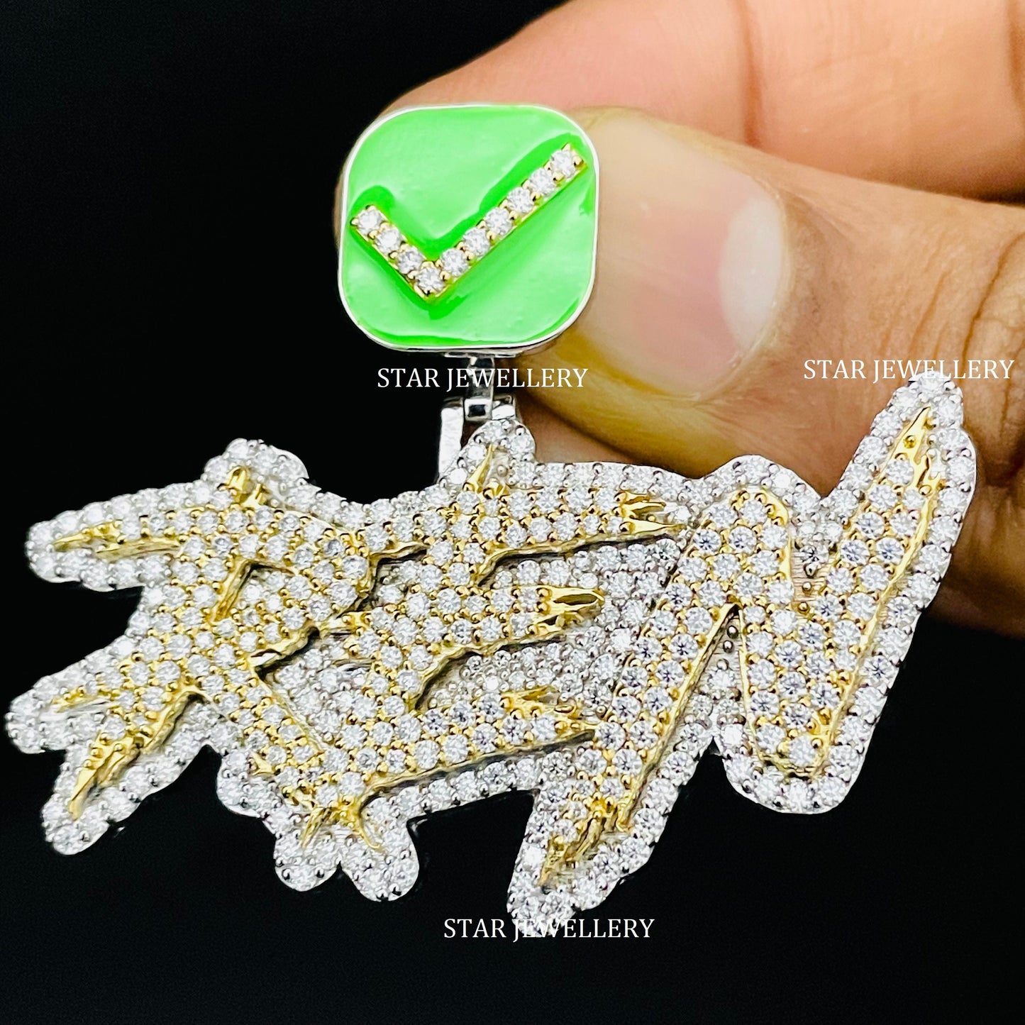 VVS Moissanite Pendant with Custom Bail