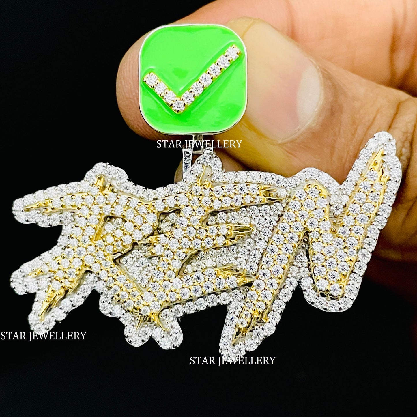 VVS Moissanite Pendant with Custom Bail