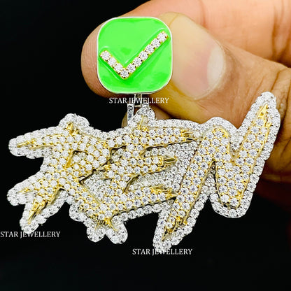 VVS Moissanite Pendant with Custom Bail