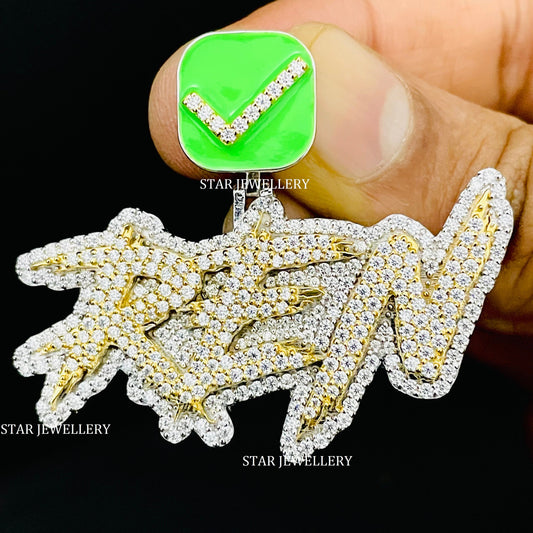 VVS Moissanite Pendant with Custom Bail