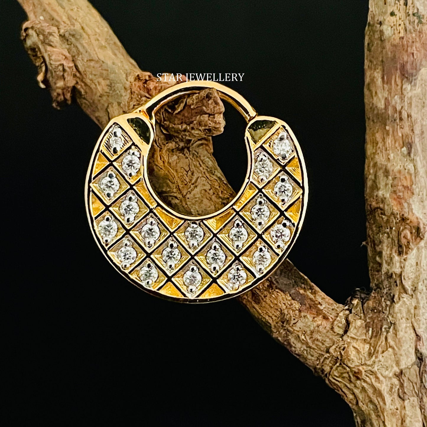 Pave Set Natural Diamond Septum Clicker Piercing