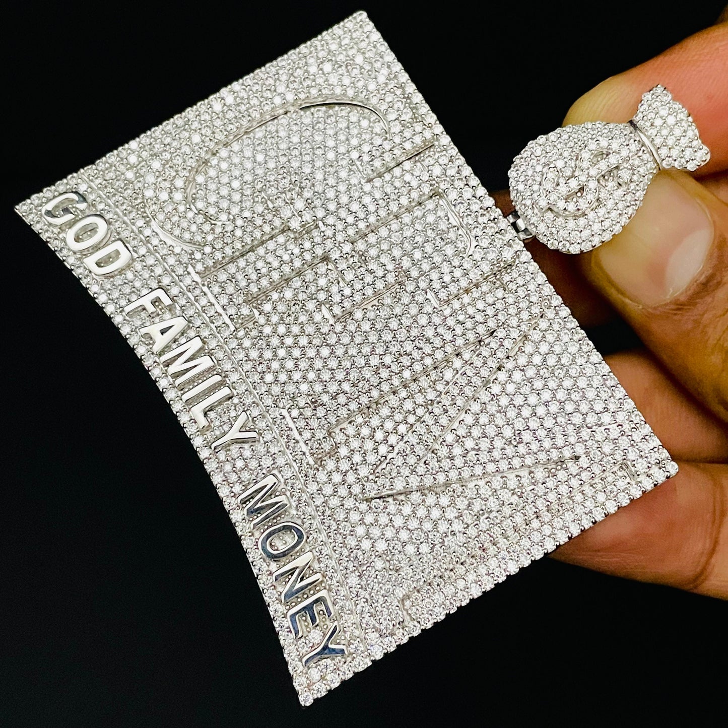 VVS Moissanite Custom Icedout Pendant