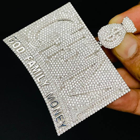 VVS Moissanite Custom Icedout Pendant