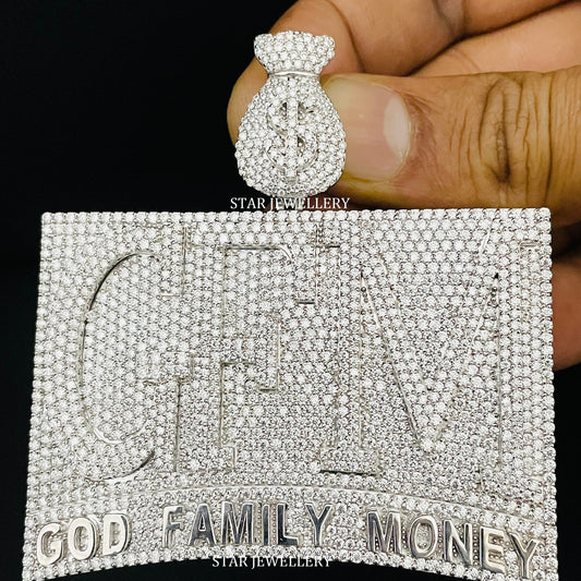 VVS Moissanite Custom Icedout Pendant