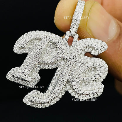 Custom Letter VVS Moissanite Icedout Pendant