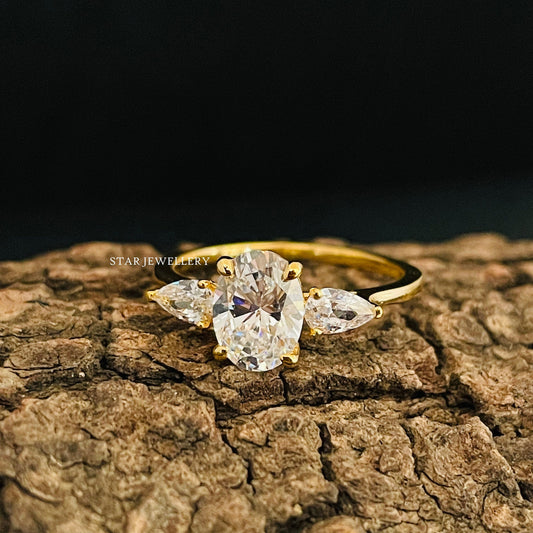 1.25 Ct Oval Cut IGI Certified Lab Grown Diamond Engagement Ring