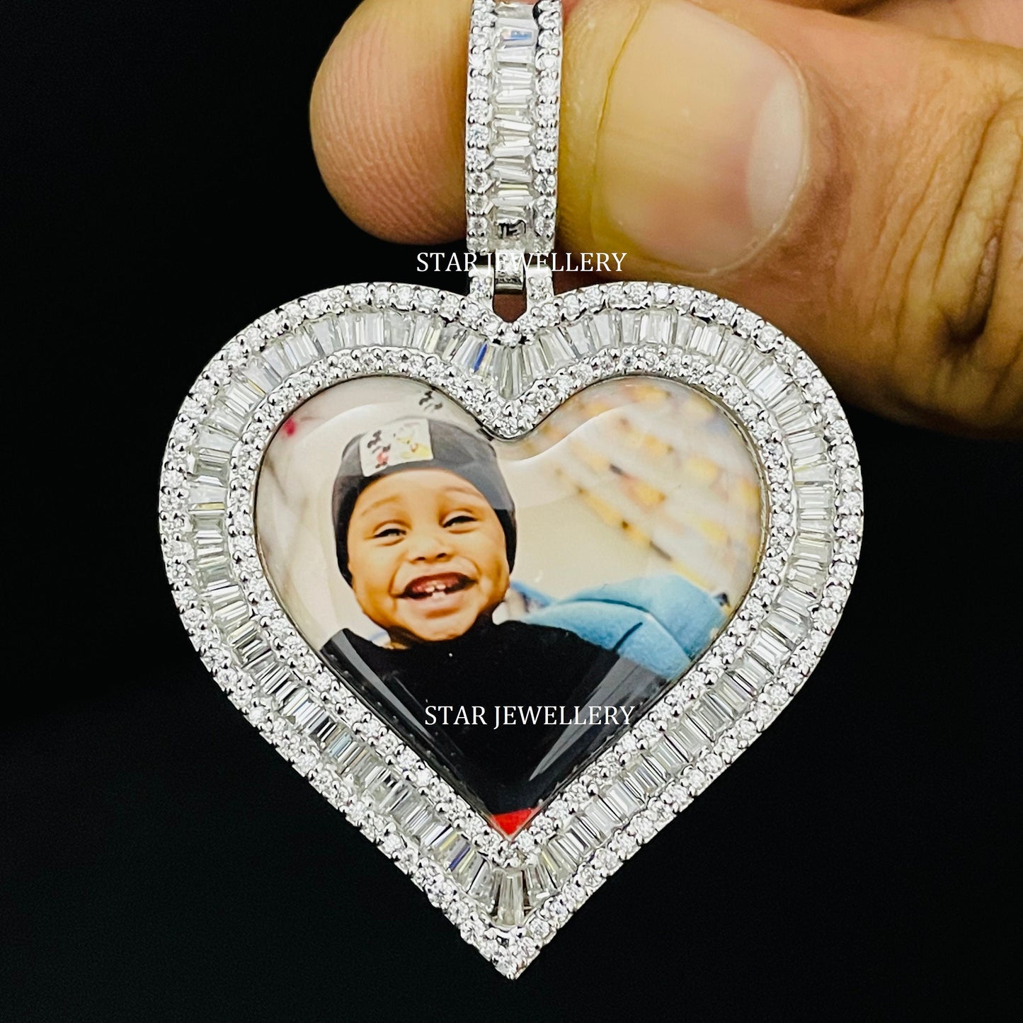 Heart Shape Custom Memory Pendant with Picture