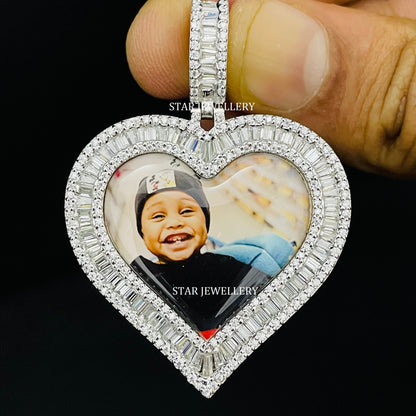 Heart Shape Custom Memory Pendant with Picture