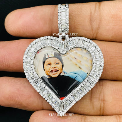 Heart Shape Custom Memory Pendant with Picture