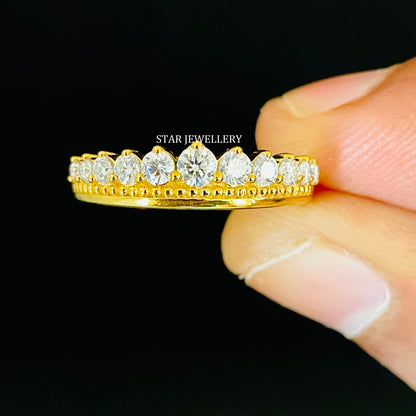 14K Solid Gold Lab Grown Diamond Matching Band for Solitaire Engagement Ring