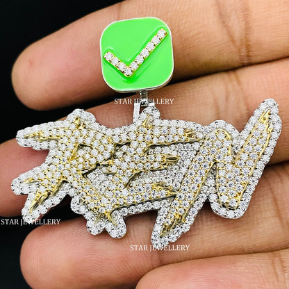 VVS Moissanite Pendant with Custom Bail