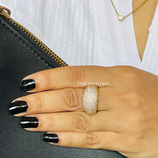 Natural Diamond Cloud Ring