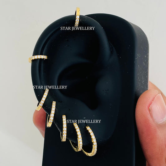 925 Sterling Silver Clicker Hoop Ring for Nose & Ear